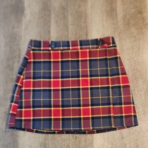 Forever 21 Plaid Mini Skirt - Red and Blue